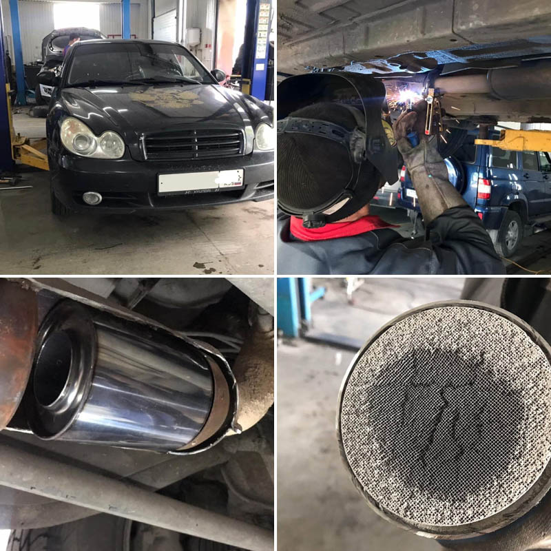 Удалили катализатор на Hyundai Sonata в Уфе