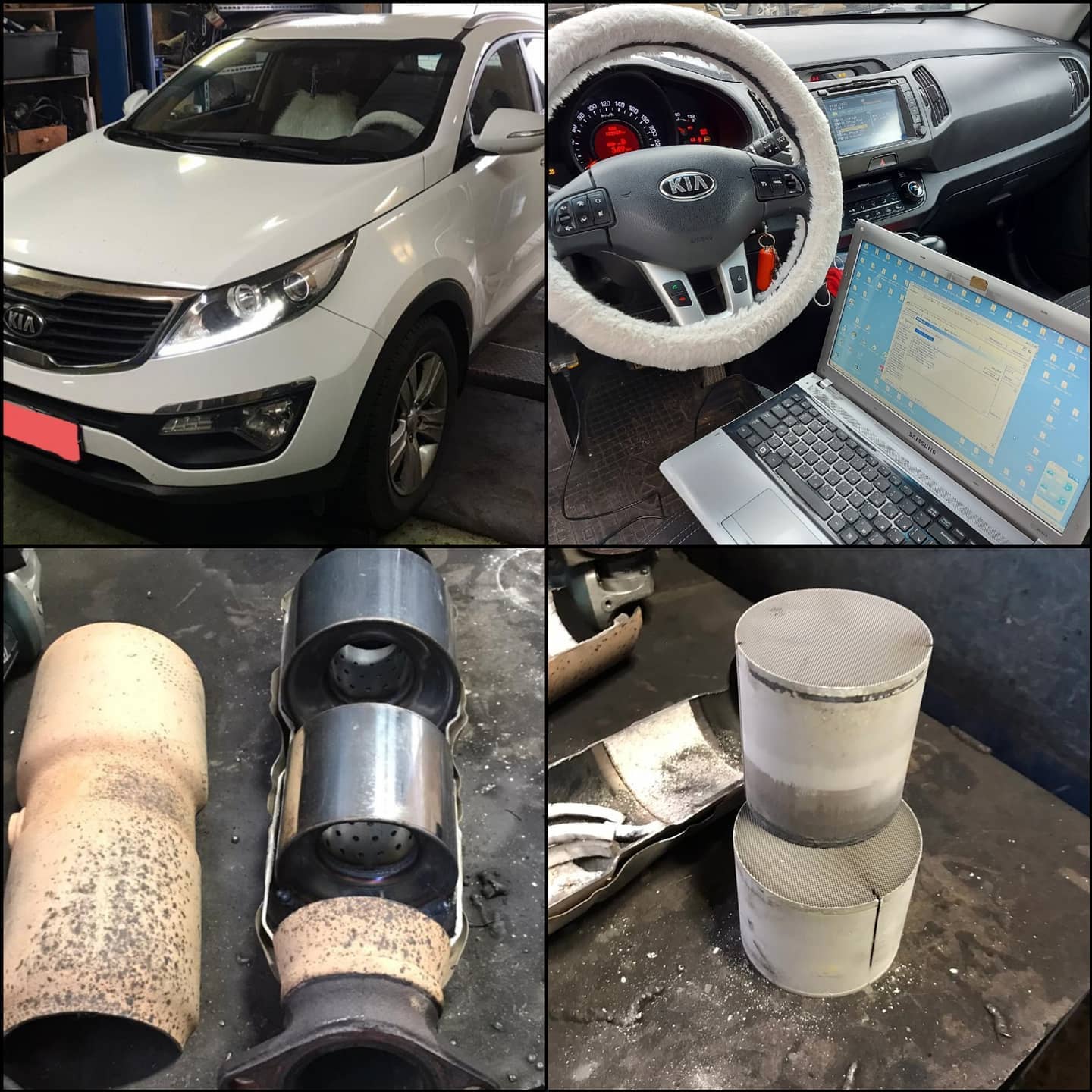 Удалили катализатор на Kia Sportage в Уфе